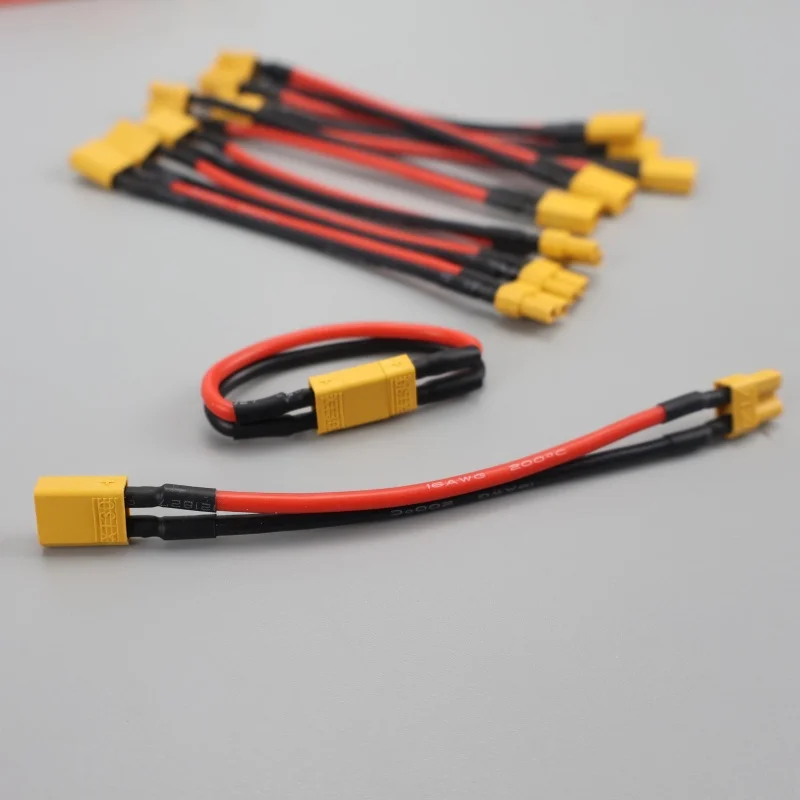 Lot de câbles d'extension XT30 silicone 16AWG pour batterie Lipo RC