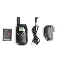 BAOFNEG Children Walkie Talkie BF-T6 Mini Two Way Radios 3W 1500mAh UHF400-480MHz Small Interphone for Kids T6 Portable Radios 2