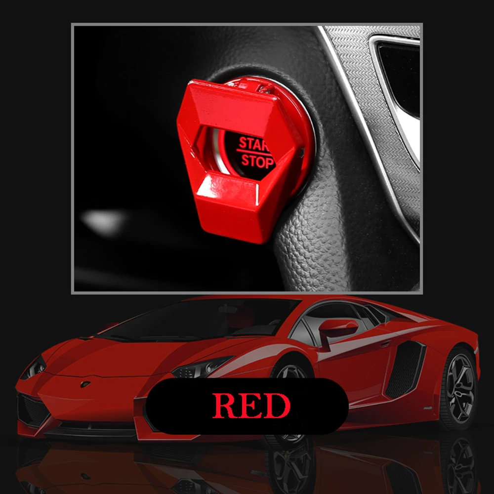 2021new Car Engine Start Stop Switch Button Cover Decorative Auto Accessories Push Button Sticky Cover Car Interior Car-Styling coils for car Spark Plugs & Ignition Systems