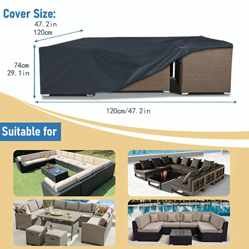 Garden Furniture Cover patio furniture cover 1Pc 210D Oxford Fabric Protective For Garden Dining Table Seat Set Winter