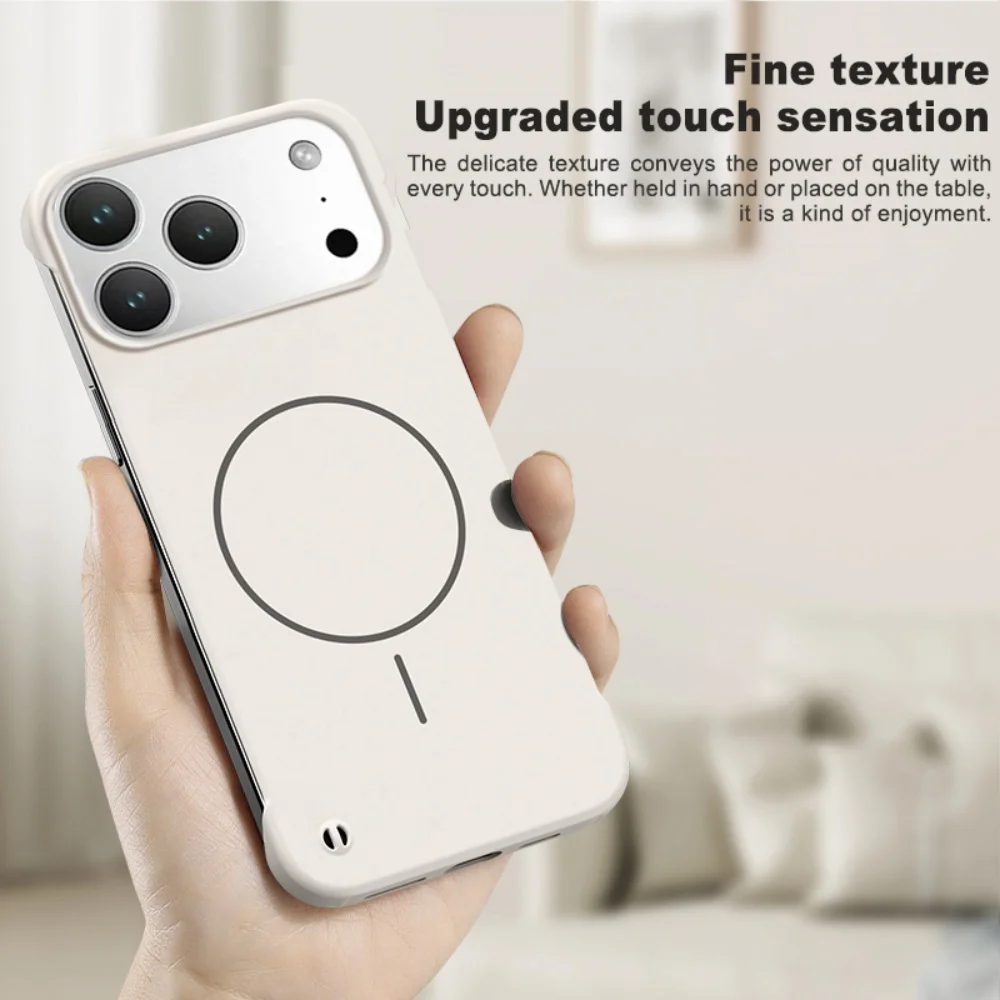 Ultrathin Frameless Magnetic Phone Case with Magsafe Compatibility