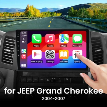 Para JEEP Grand Cherokee 2004-2007 CarPlay para Apple Android Auto Radio GPS IPS RDS FM WiFi BT 4G 8Core Multimedia Estéreo 1