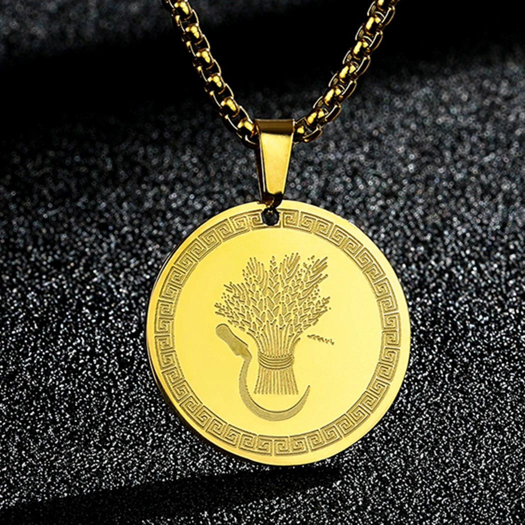 Ancient Greek Myth Symbols of the Goddess Demeter Pendant Necklace