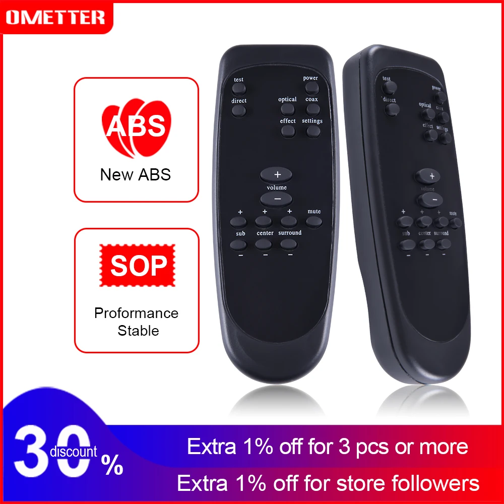 

Replacement Black Plastic Remote Control Controller for Logitech Z5500 Z-5500 Z5450 Z-5450 Z680 Z-680 Computer System Speaker