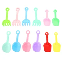 12 Pcs Children's Beach Toys Kids Sand Shovels Gardening Childrens Plastic Children’s 1