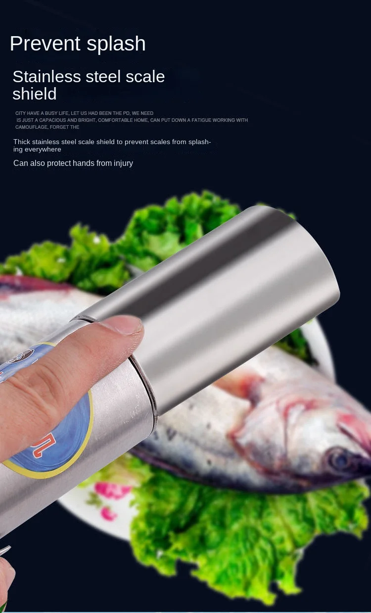 Charging Portable Electric Fish Scaler Remover Cleaner Fishing Scalers Clean Battery Descaler Scraper Seafood Knif Tools kitchen