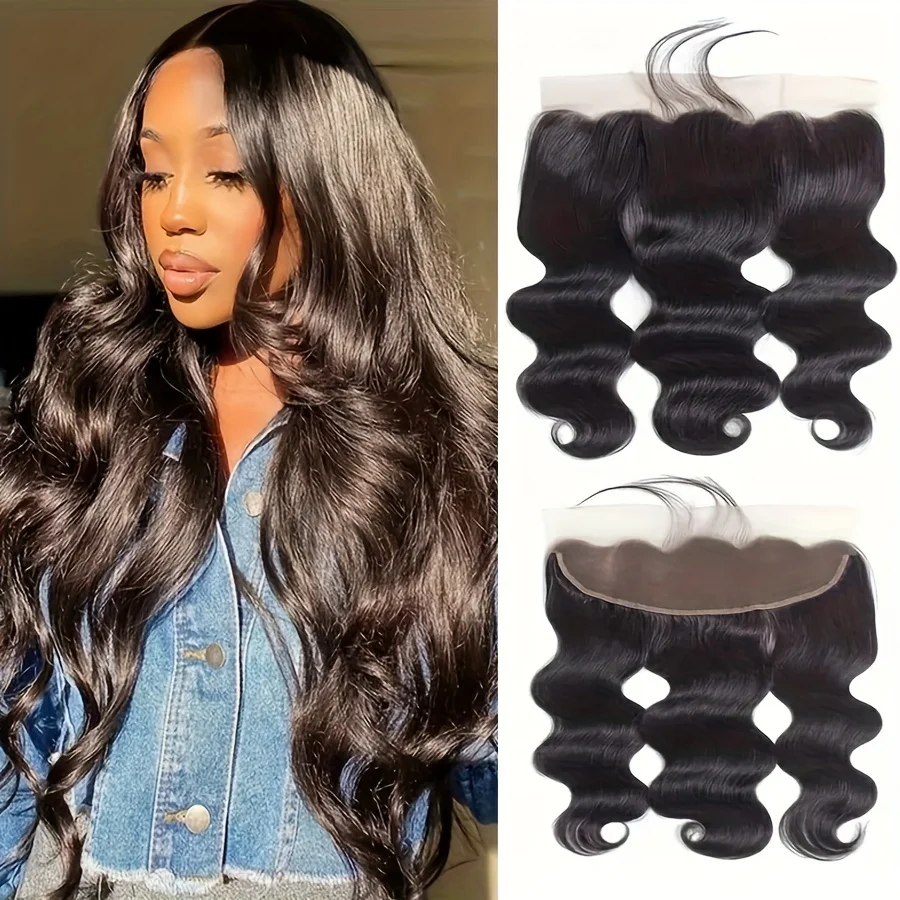 

13x4 Ear To Ear Brazilian Body Wave Lace Frontal Swiss Lace Frontal Human Hair Remy Hair Transparent Lace Frontal Closure