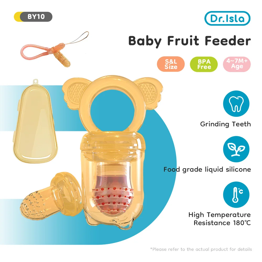 Dr.isla Baby Pacifiers Feeder Kids Fruit Feeder Nipples Safe Baby Supplies Pacifier