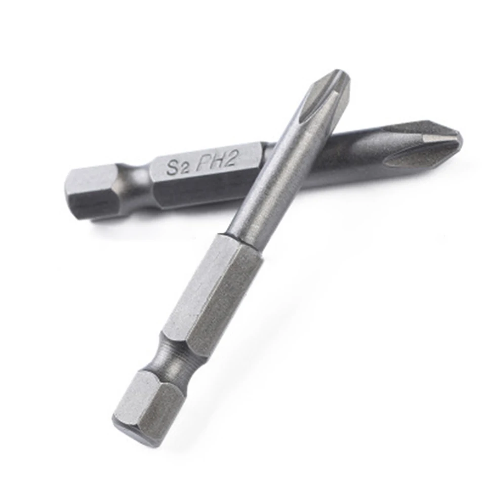 Embouts Tournevis Magnétiques Fixinus - Lot De 6, Acier S2, Phillips PH1/PH2, Longueur 150mm