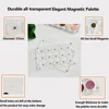 YicaiNew EMPTY Magnetic Eyeshadow Palette DIY Acrylic All Transparent Elegant Eye Shadow Makeup Palette 26mm*4/9/15/24 holes 6