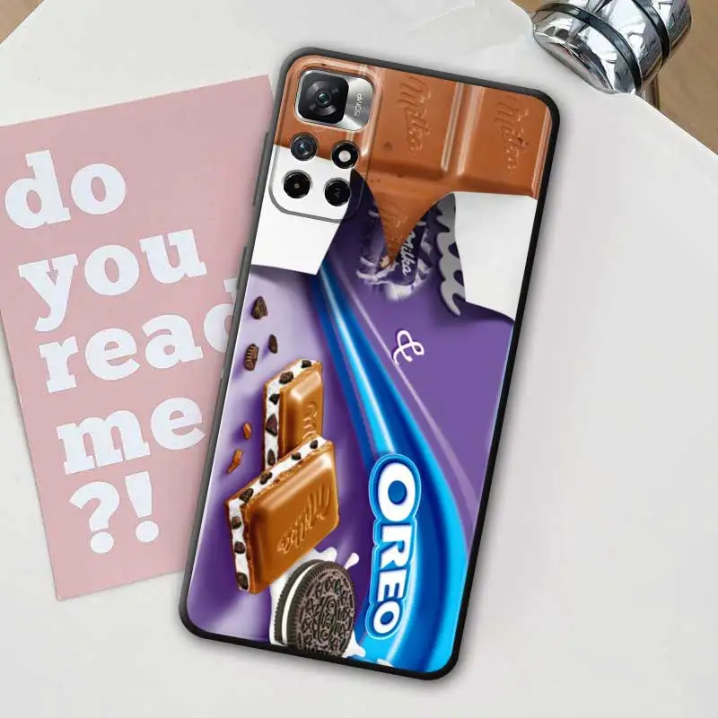 thumbnail image 1 of Funda de teléfono con diseño de chocolate popular Milka Box para Redmi Note 12, 11, 10, 9, 8, 7 Pro, Redmi 12C, 10C, 9A, 9C, carcasa de silicona, 1 of 5