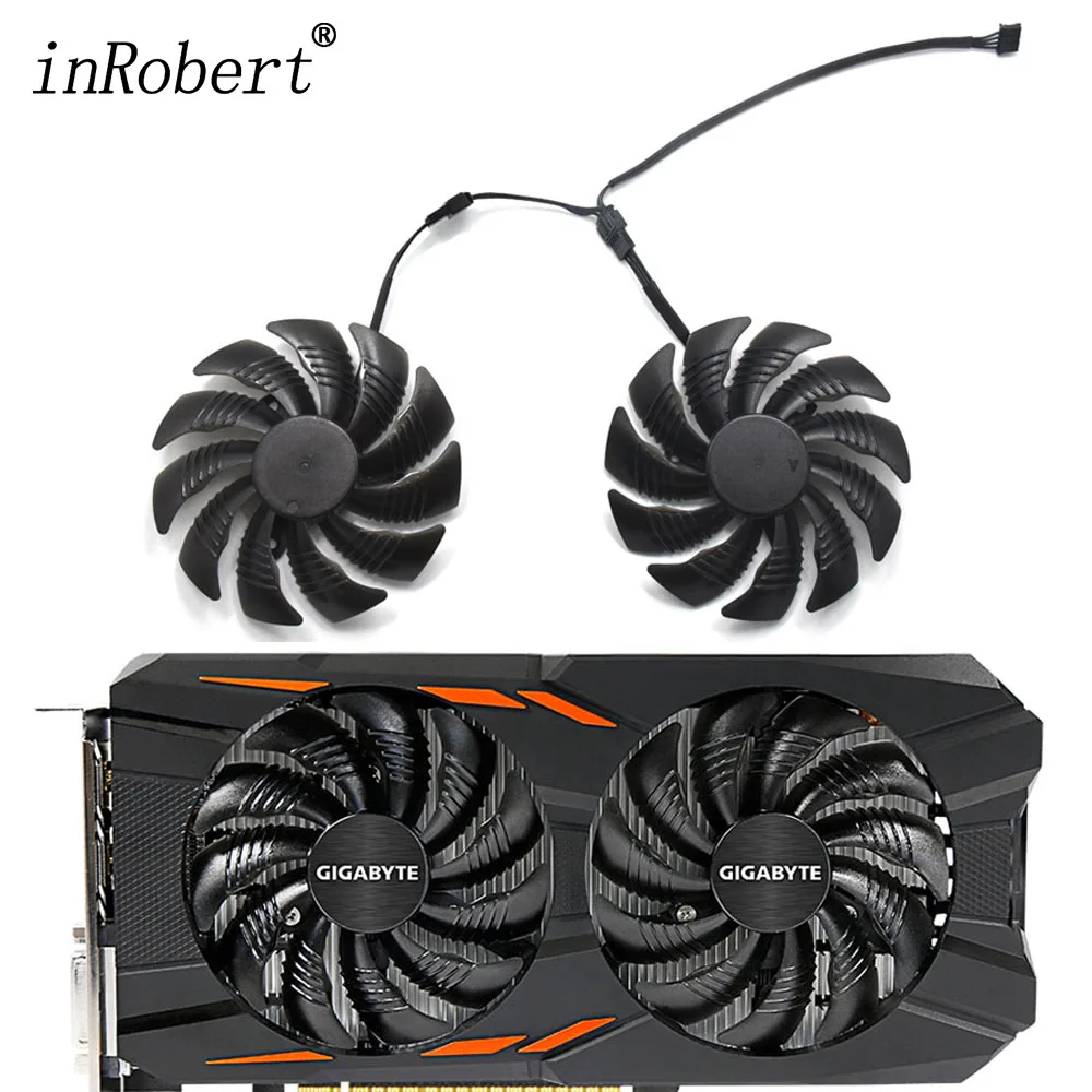 Ventilador de Refrigeração para Placa Gráfica Gigabyte T129215su 88 mm Gtx1050 ti 1060 1070 ti 1080 rx 470 480 570 580 Ventilador Pld09210s12hh g1