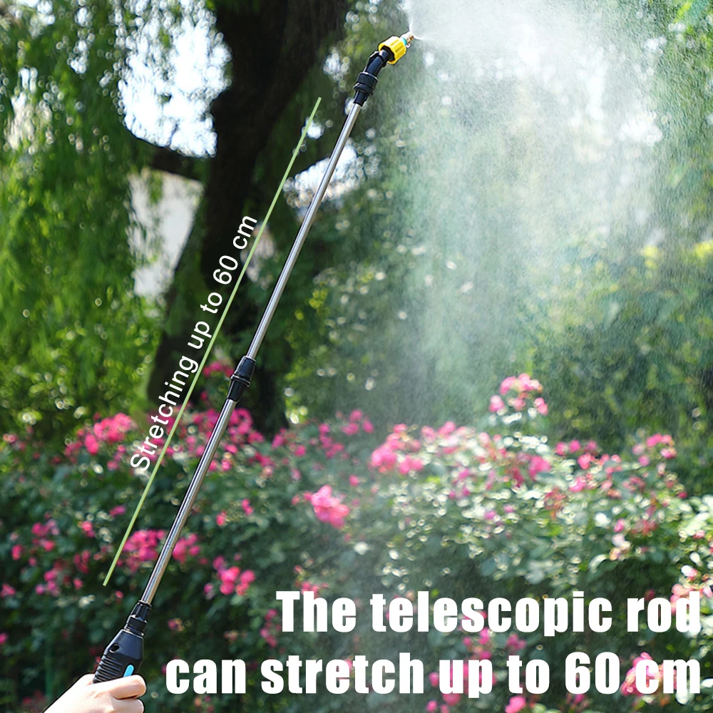 Electric Sprayer Automatic Spray Gun Garden Plant Mister USB Rechargeable Irrigation Tools Watering Can 5L Bucket Optional electric sprayer