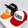 Customized Logo Mesh Hats Men Women Youth Kids Foam Trucker Hats Sports Team Baseball Print Sun Hat Snapback Adult Children Caps 3