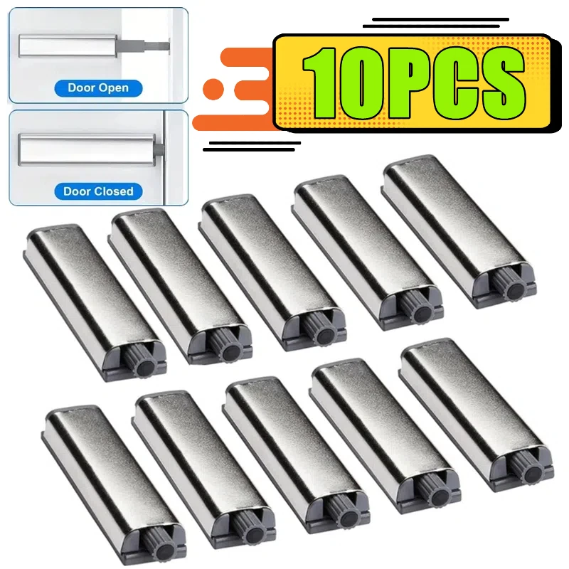 Magnetic Push Latches for Cabinets Catches Push to Open Cabinet Hardware Touch Latch Kitchen Door Tools 10-1PC