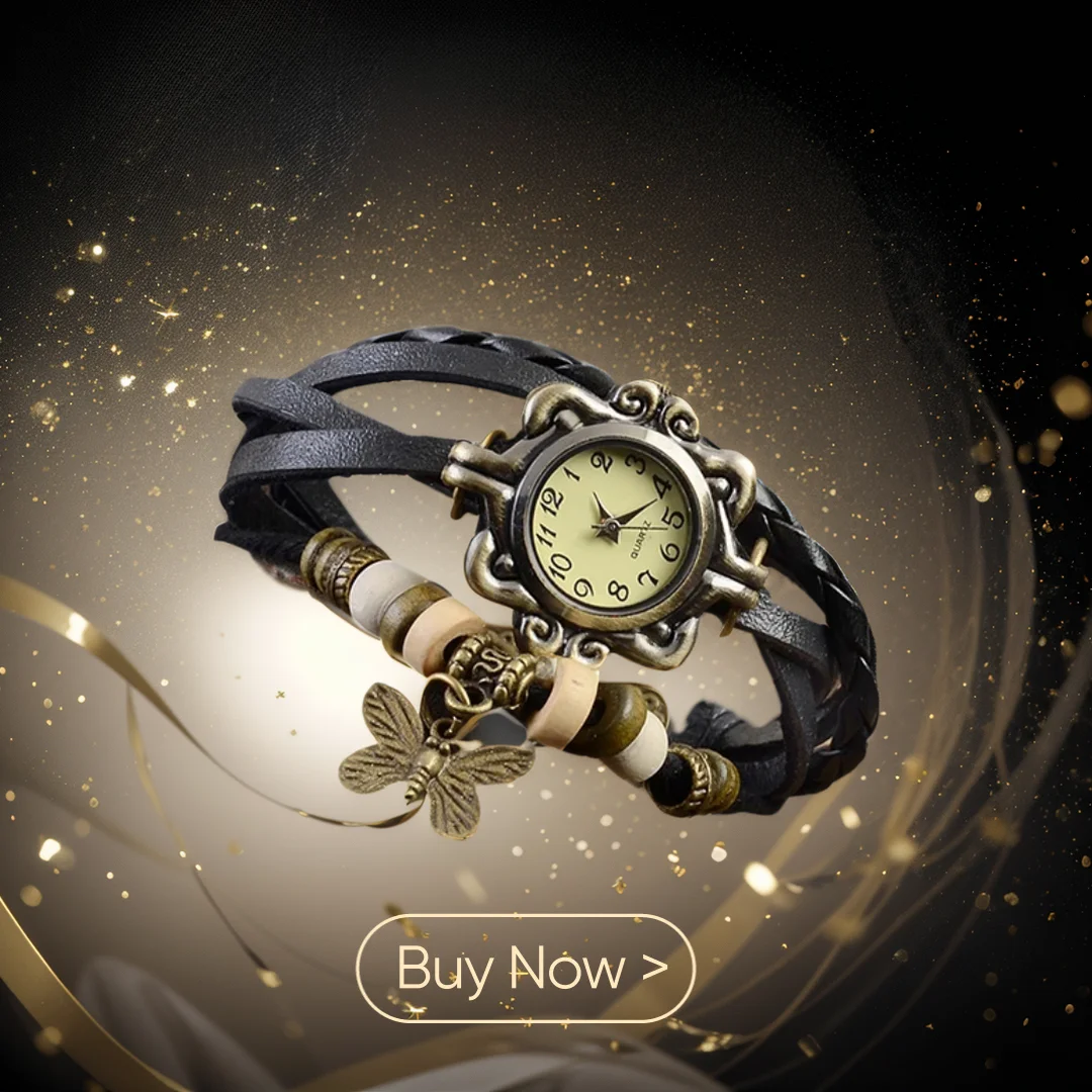 Orologio Da Polso Da Donna Casual Vintage Multistrato Con Farfalla In Ecopelle Orologio Da Polso Da Donna Montre Femme Relogios 2017 Hot