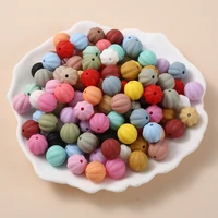 10Pcs 15mm Lantern Silicone Beads Pacifier Chain Loose Beads Baby Teething Chewing Toys DIY Jewelry Accessories BPA Free 1