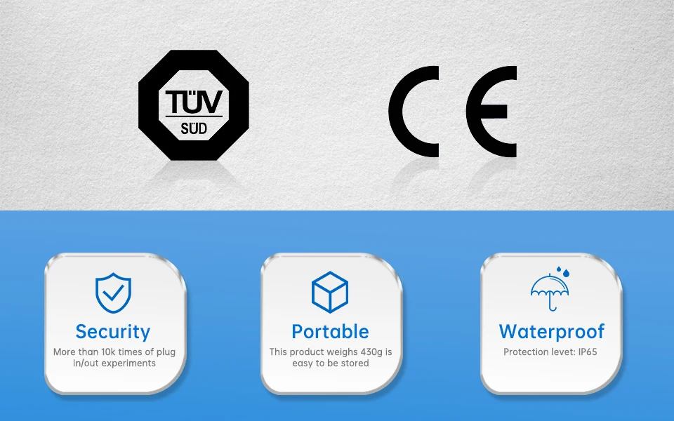 Adaptor 16A 32A Electric Vehicle Car EV Charger Connector J1772 Socket Type 1 To Type 2 EV Adapter Socket 5
