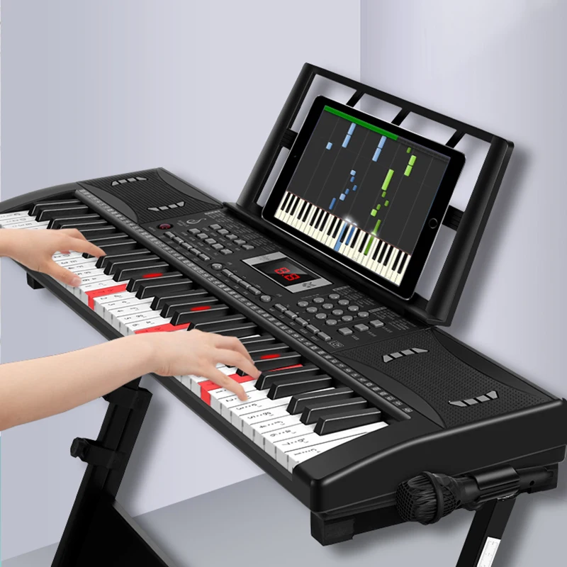 

Professional Electric Piano Keyboard Childrens Piano Digital Midi Usb Controller 61 Keys Teclado Infantil Musical Instruments