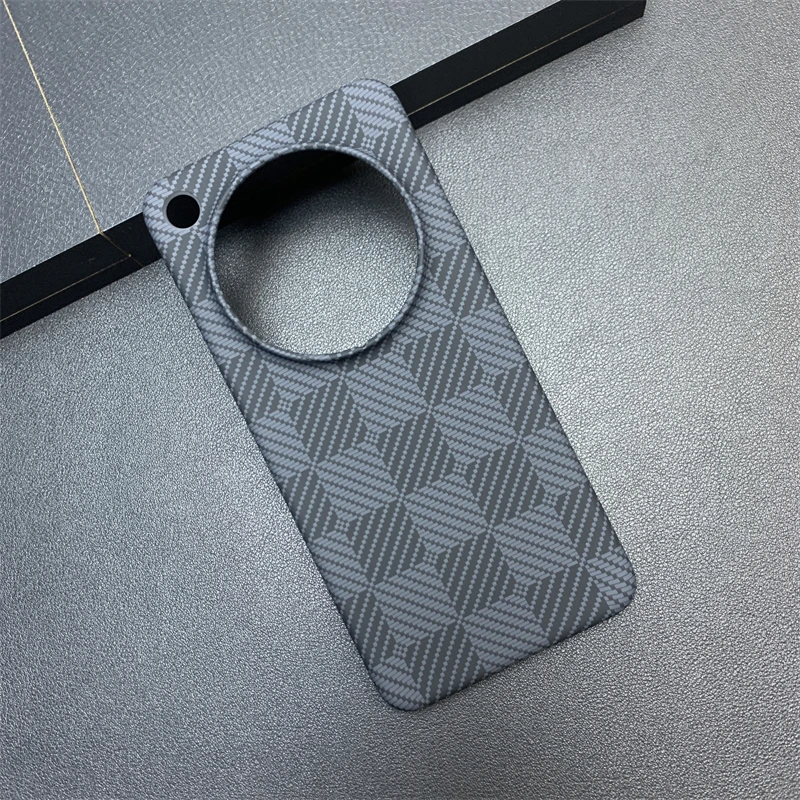 Luxury Kevlar Textured Checkerboard Ultra-Thin Shockproof Back Cover Case