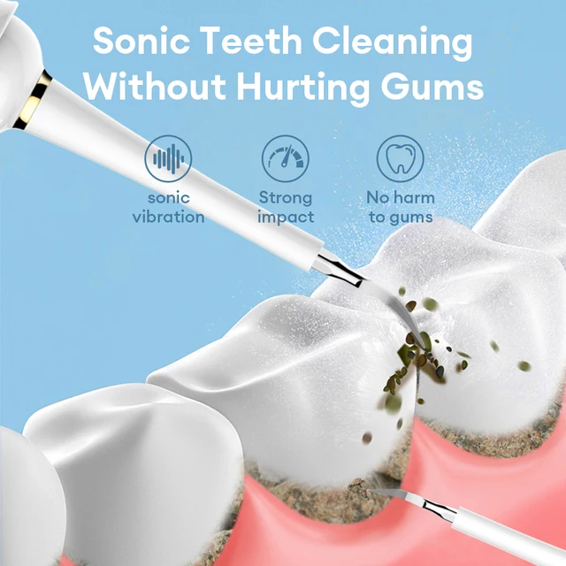 Airuidu 2 In 1 Electric Toothbrush&Dental Scaler 5 Cleaning Modes LED Light Multi Functional Tooth Cleaning Tool Wireless Charge 3