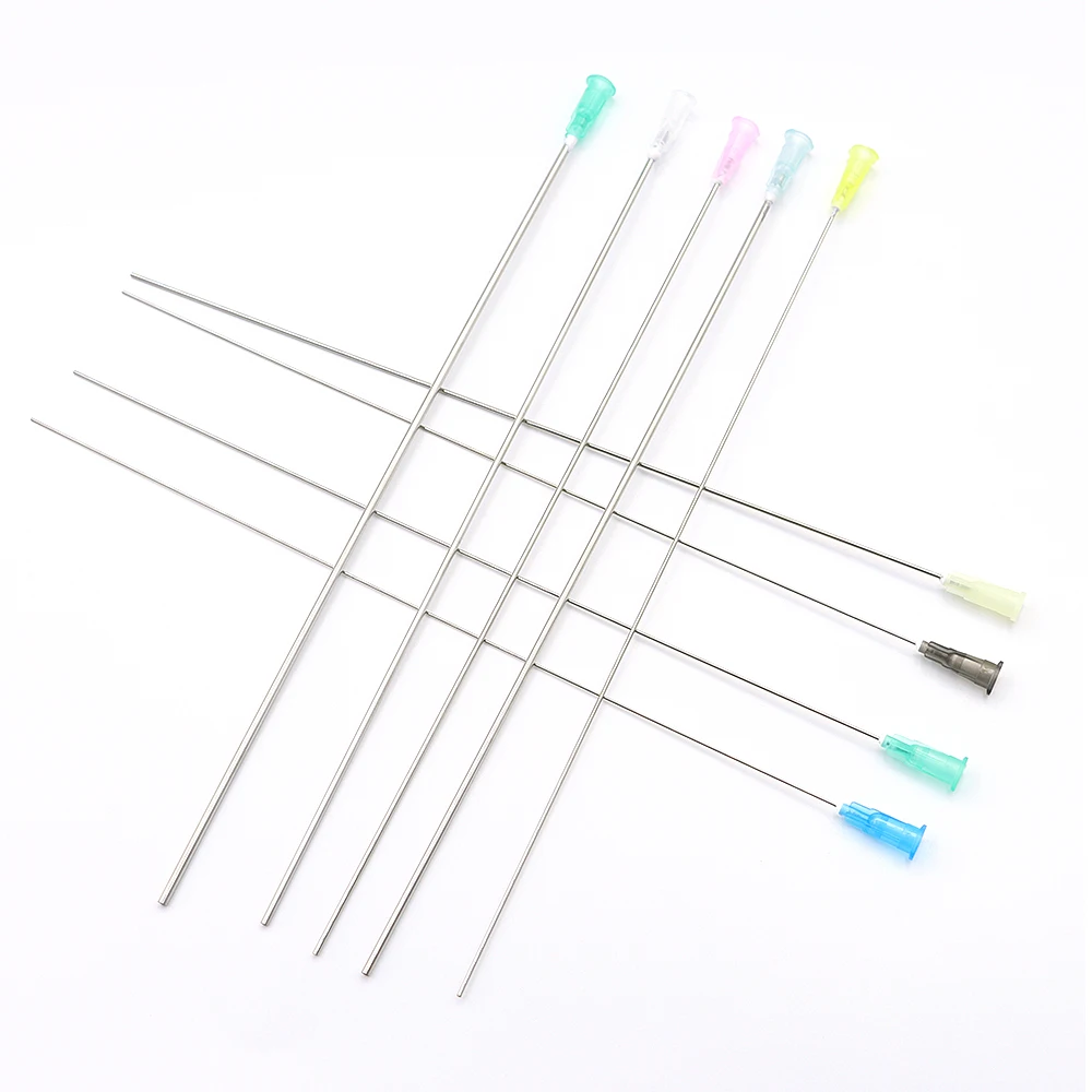 10pcs Dispensing Needle 200mm Syringe Needle 8 Inch Stainless Steel Glue for Filling Liquid Glue and Syringe 14G-23G