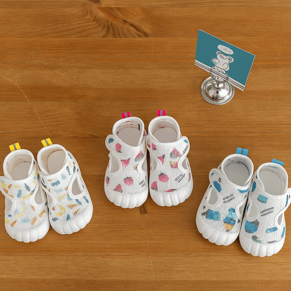 Casual Shoes Breathable Baby Sandals Air Mesh Soft Sole Kids Sandals Comfortable Flexible First Walkers Outdoor