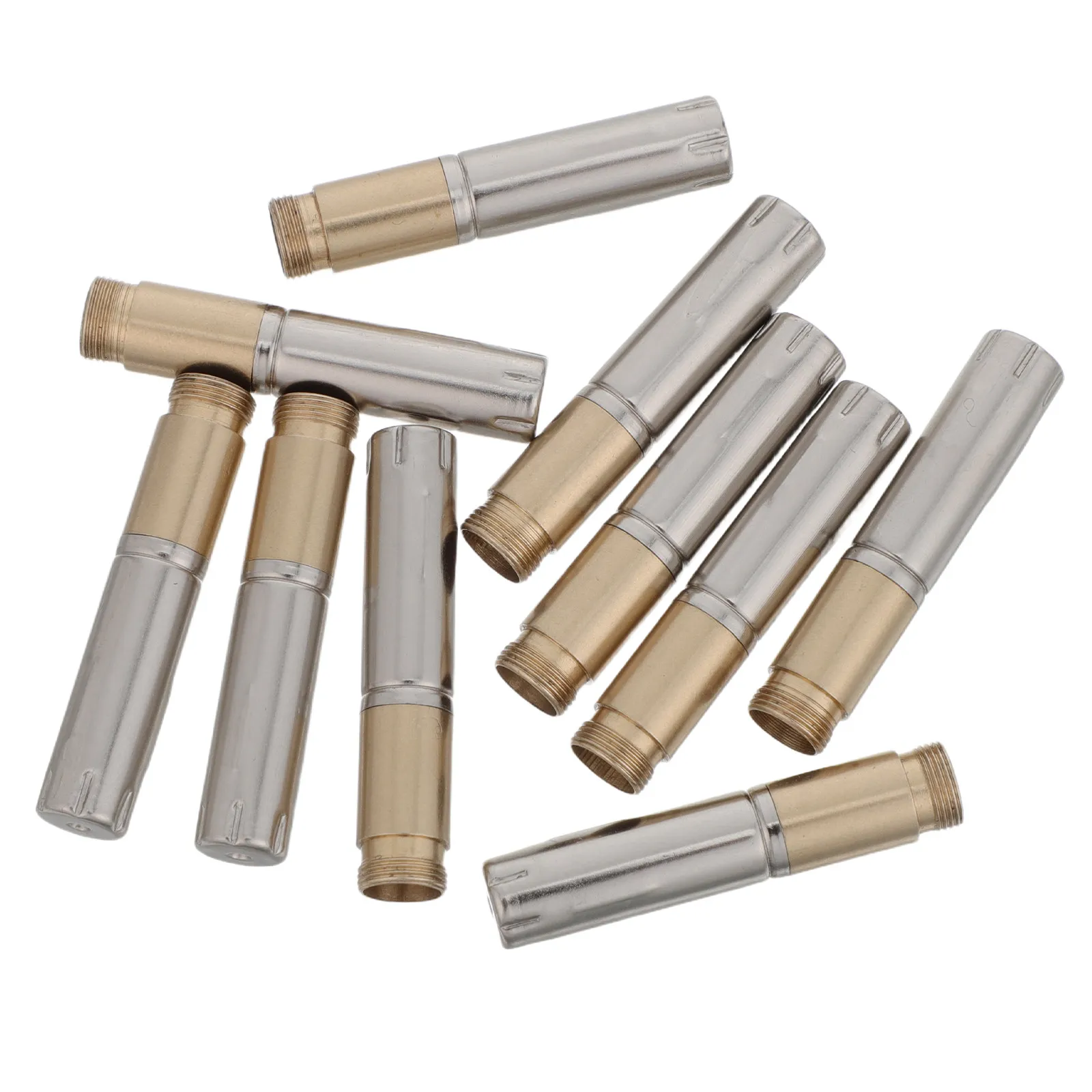10Pcs 볼펜 코어 외부 스레드 금속 메커니즘 교체 부품 7.3mm 부드러운 쓰기 사무실 학습 펜 리필