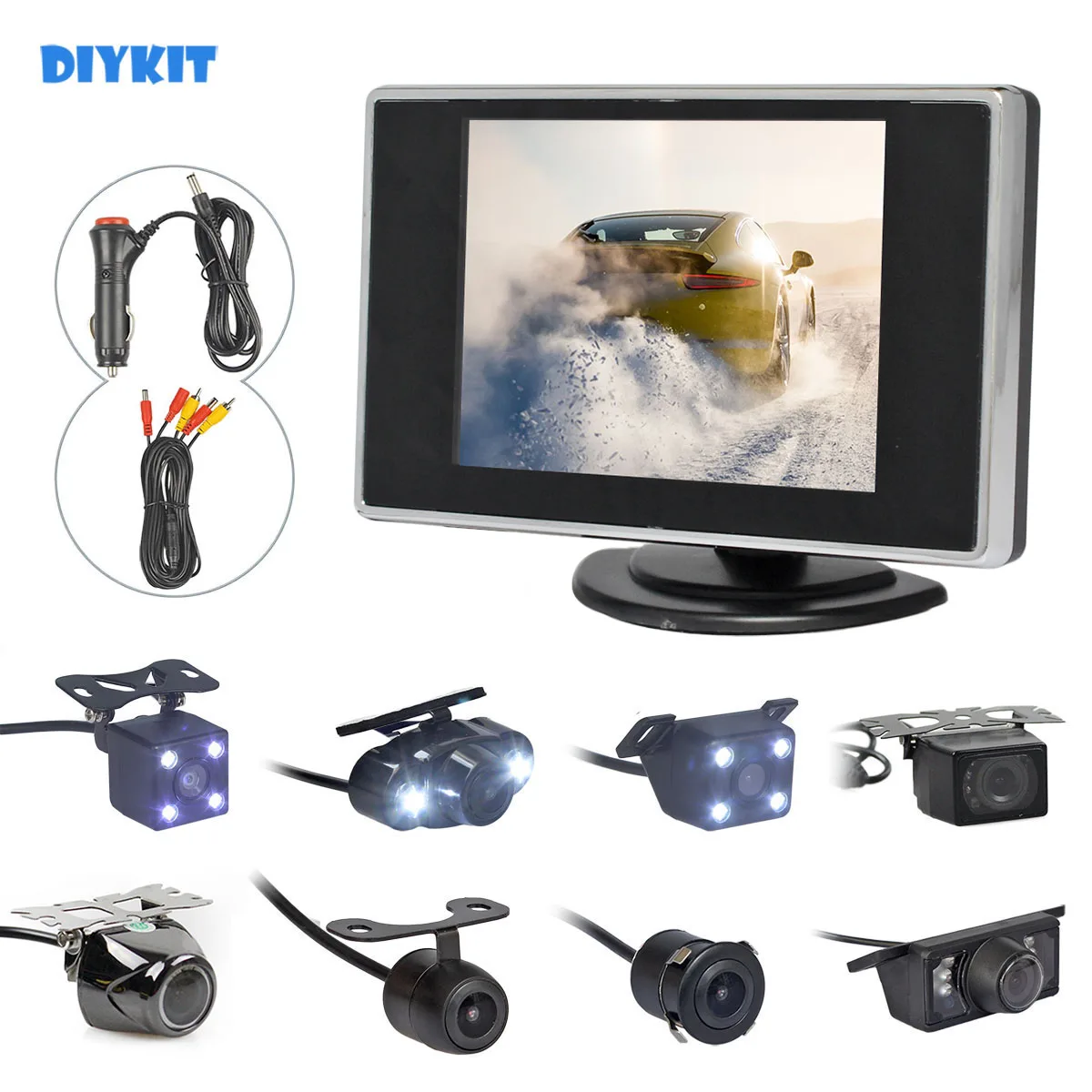 

Автомобильная камера заднего вида, 3,5 дюйма, ночное видение