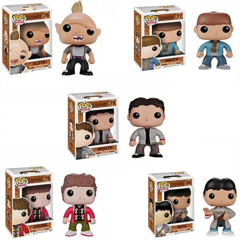 NUEVA LLEGADA FUNKO POP los Goonies Mikey #76 #77 #78 #79 #80 Figuras Coleccionables Modelo de PVC Juguetes para Niños Regalo de Navidad