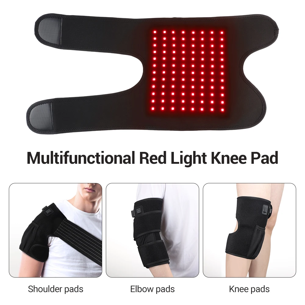 

LED Red Light Physiotherapy Knee Pads For Joint Pain Arthritis 850nm 660nm Infrared Heating Shoulder Elbow Knee Massager Brace