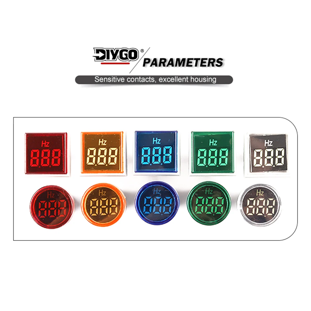 Digital Display Electricity Frequency Meter with 0-99 Hz Range