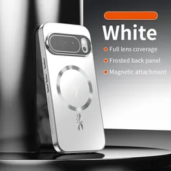 Luxury Matte AG Hard Case | Magnetic Shockproof Phone Cover - Google Pixel 10 Pro XL (Silver)