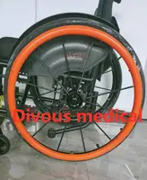 （2X）Anti-slip Cost-effective Multi-color Silicone Protective Rubber Ring For Disabled Wheelchair Trolley Ring 2