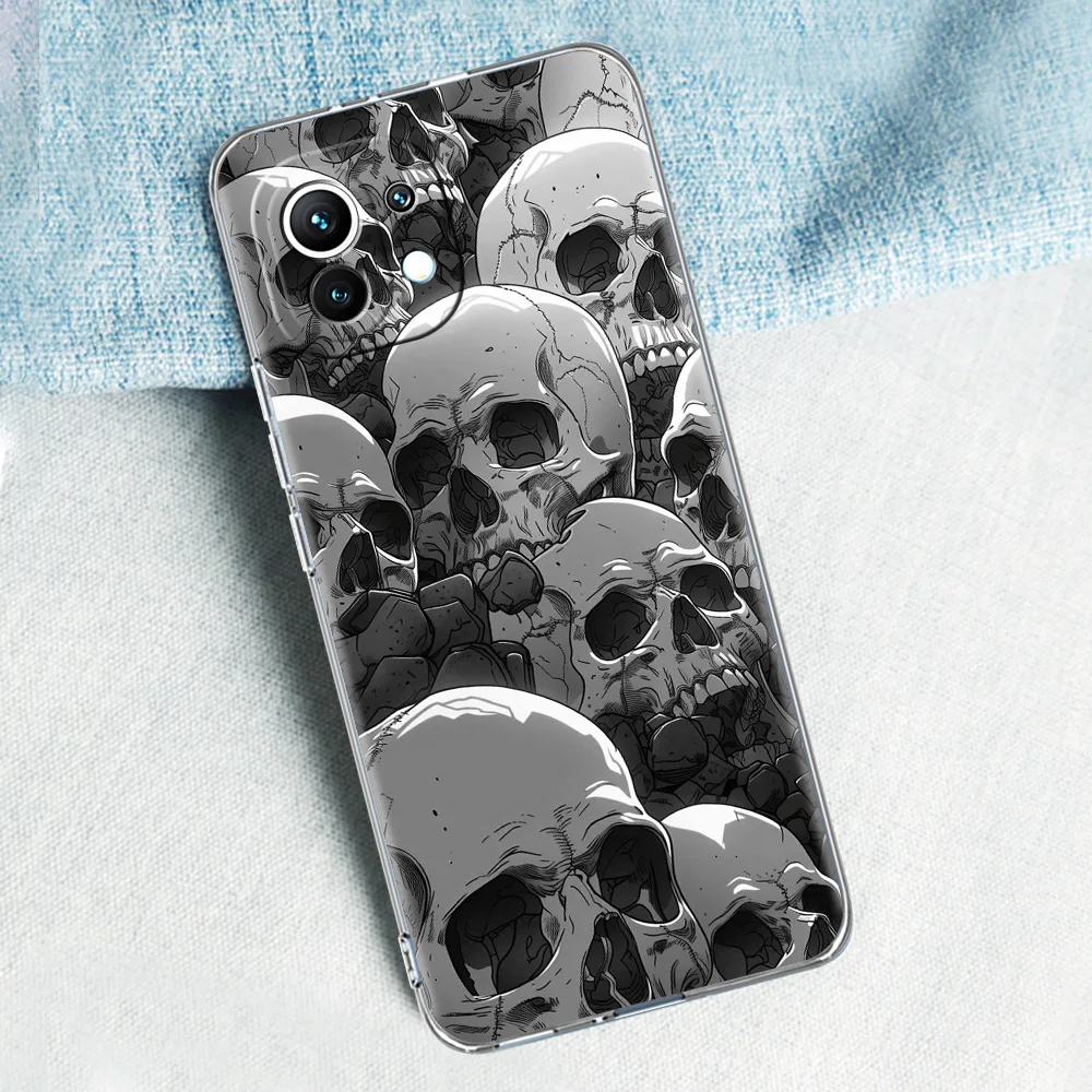 Skull Design Hard Pink Purple Phone Case Cover