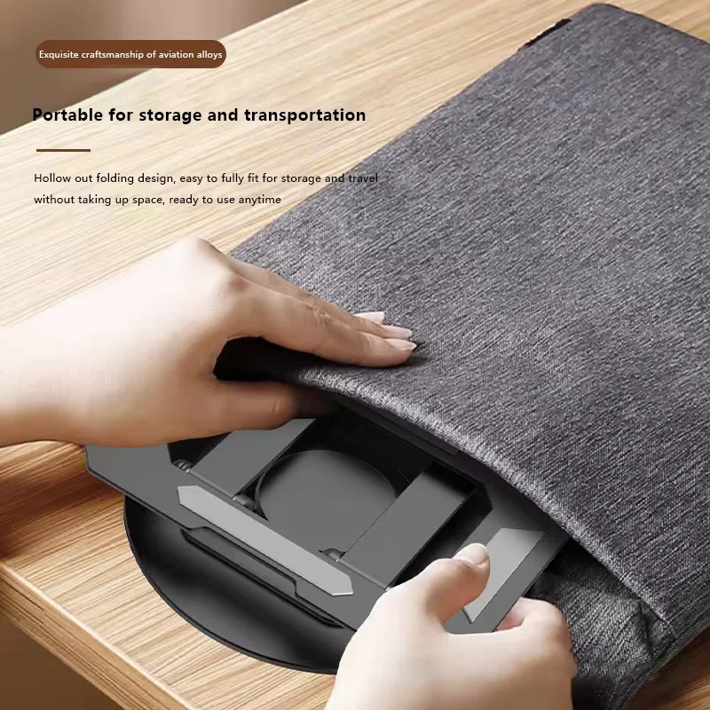 360Rotatable Tablet Stand Metal Hollowed Adjustable Foldable Desktop Holder For 4.7-12 Inch Ipad Pro/Air/Min Laptop Tablet