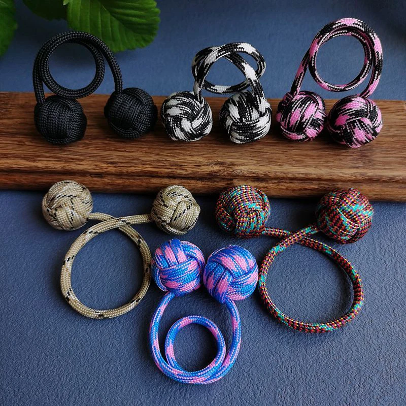 Fidget toy new aluminum alloy Begleri fidget toy worry beads finger skill paracord stress extreme movement toys gifts