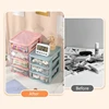 Small Desk Organizer Stackable Desktop Storage Clear Desktop Storage Drawers Makeup Organizers Plastic Storage Box 896C 3