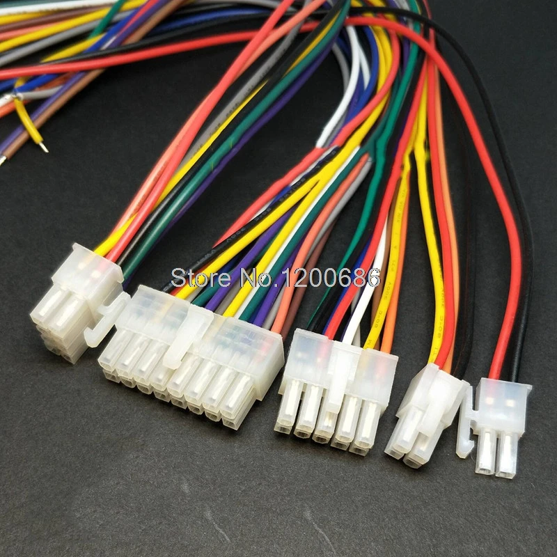 Molex 5557 Série 4.2 mm 2x6pin555722r Micro-ajuste 4.2 Habitação 10p 12 Pinos Molex 4.2 6pin 12 p 24p Chicote de Fios 18awg 30cm