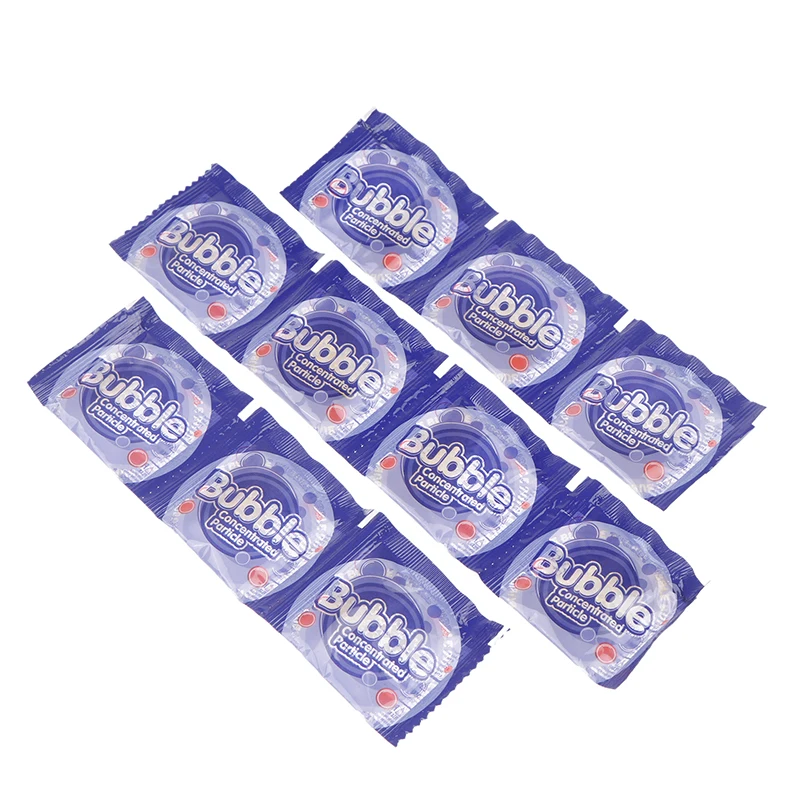 New 10 Packs Bubble Concentrate Particles Just Add Water Soapy Water Bubble Gun Accessories 5