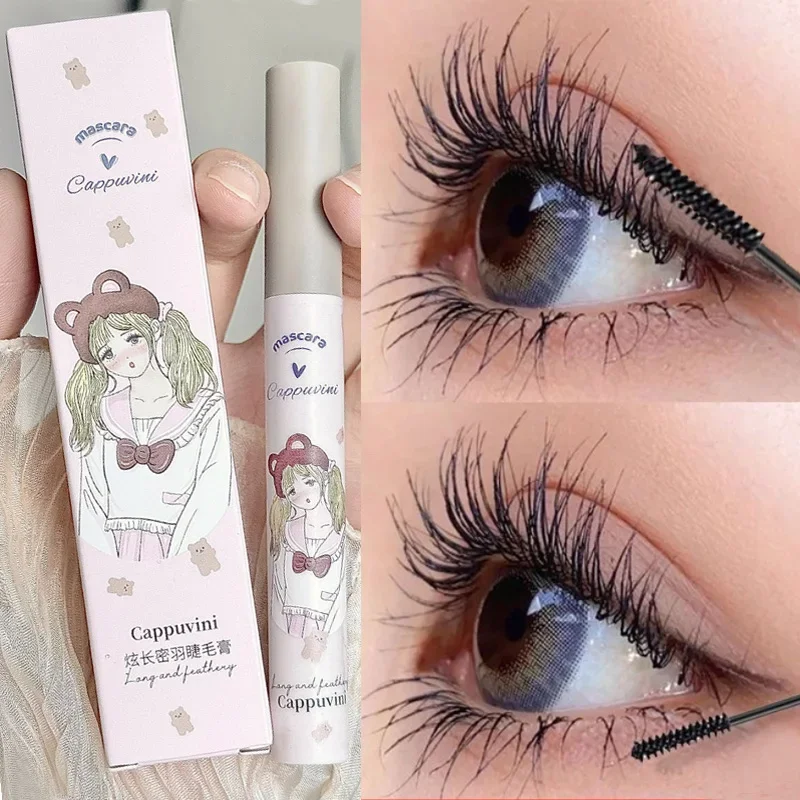 

Girl Silk Fiber Lash Mascara Waterproof Lasting Extension Eyelashes Lengthening Curling Mascara Black Eyelash Makeup Cosmetics