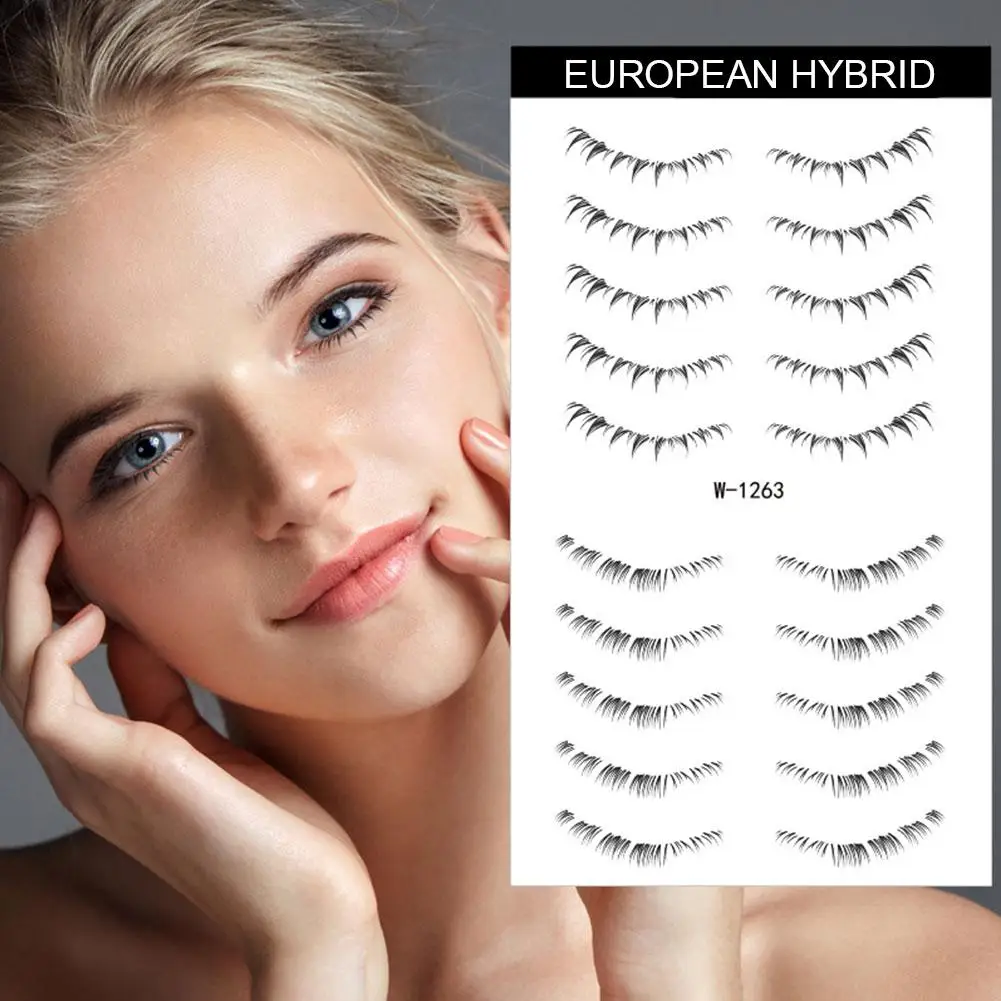 

Lower Eyelash Tattoo Patch Flat Lazy Makeup Tool Enlarge Eyes Beauty Symmetrical Tattoo Sticker Disposable Eyelashes Tool Y B0G1