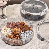 Ripple Seal Snack Box Portable Home Living Room Sealed Dried Fruit Tray New Year Coffee Table Snacks Treats Candy Box 1