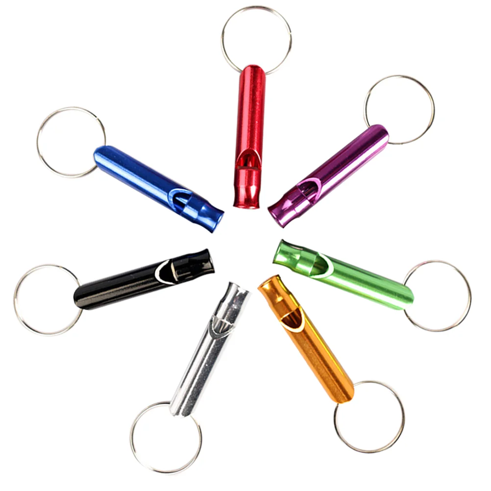 7 Pcs Metal Whistle Training Whistle Ultrasonic Pet Supply Dog Trainings Alloy Bird Pet Products