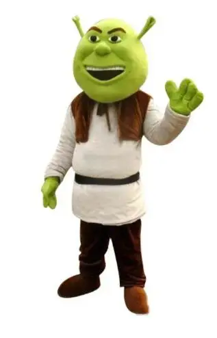 

New Adult Halloween Christmas Shrek Mascotte Fancy Cartoon Mascot Costume Plush Fancy Dress Mascot Costume