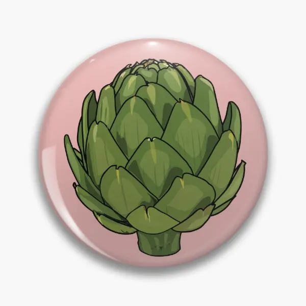 

Artichoke Cartoon Illustration Soft Button Pin Brooch Collar Gift Lapel Pin Cute Lover Fashion Jewelry Badge Hat Creative Funny