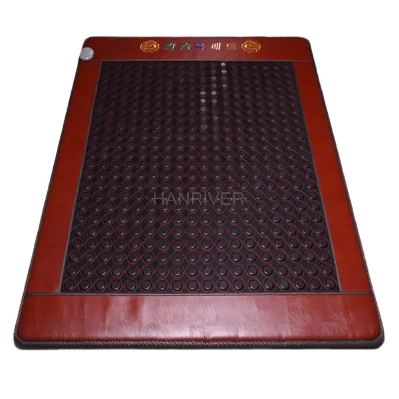 New comfortable home jade massage waist cushion far infrared heating dual control germanium Shi Yushi mattress care 150 * 190 cm