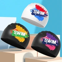 Women Men Waterproof Flexible Silicone 3D Pool Hat Hair for Protection Swim Pool Swimming Cap for Head Cover for Adults Dropship 2