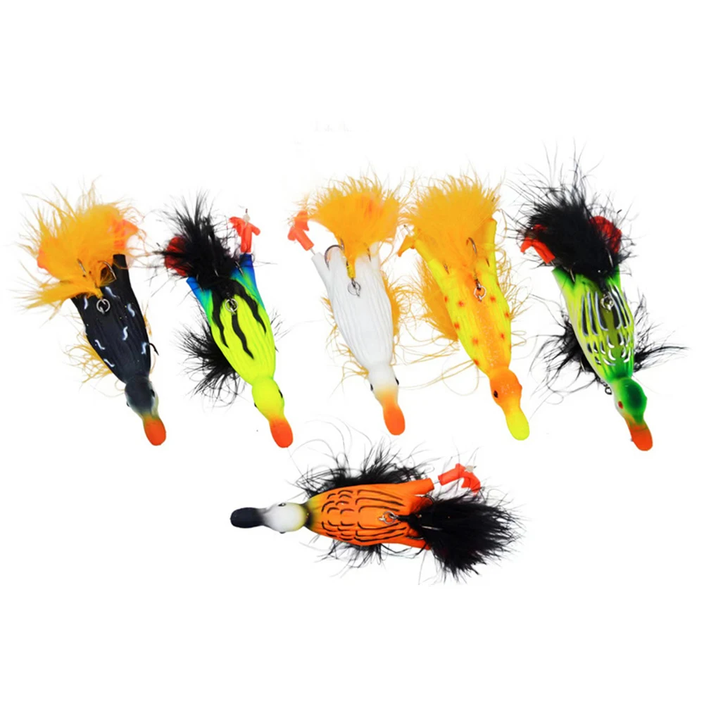 

Le Fish 105mm 29g Floating Duck Lure Feather Tail Treble HooK Sea Bass Artificial Hard Plastic Simulated Bait