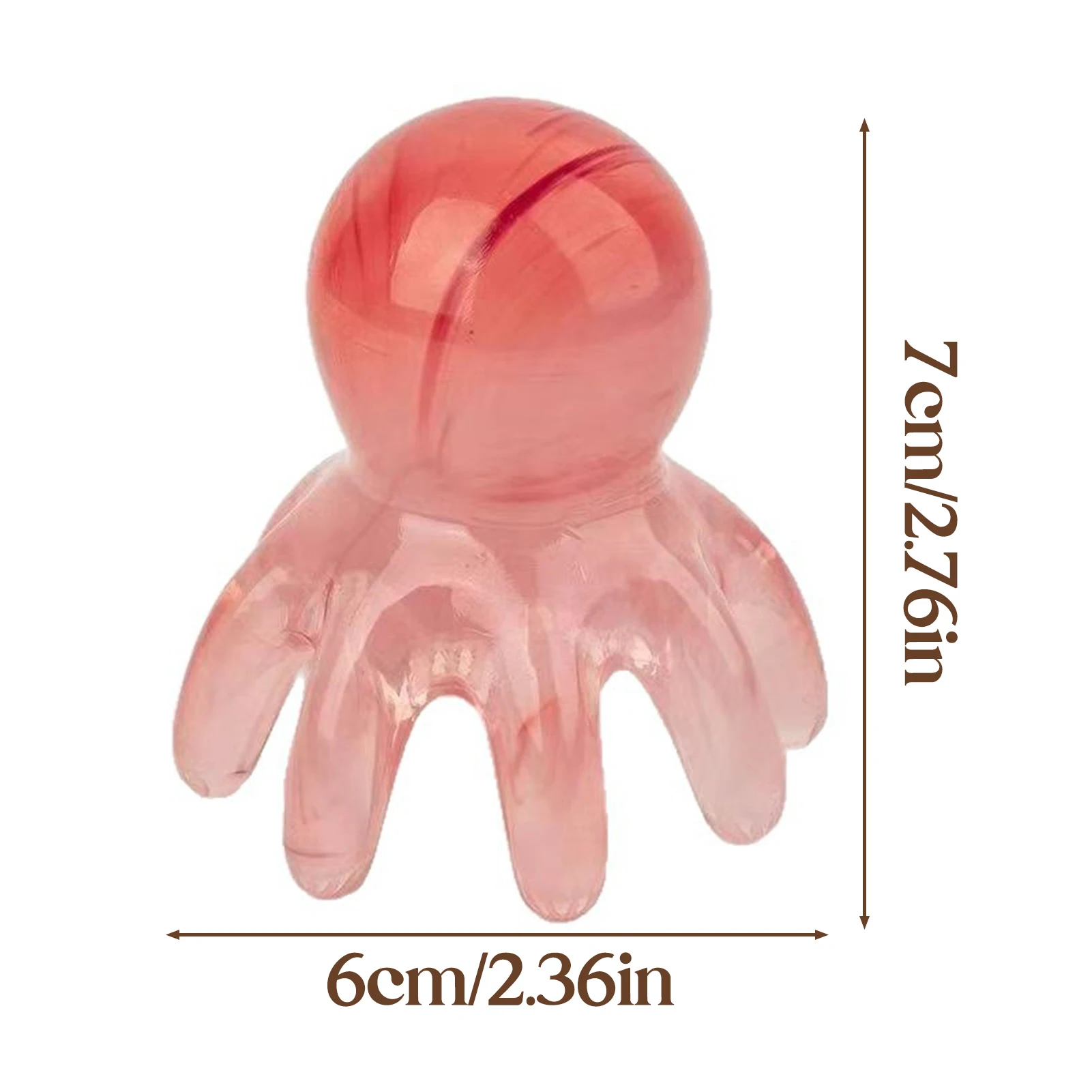 Octopus Shape Scalp Massage Comb Smooth Surface Body Relaxing Massage Comb Portable for Home Office